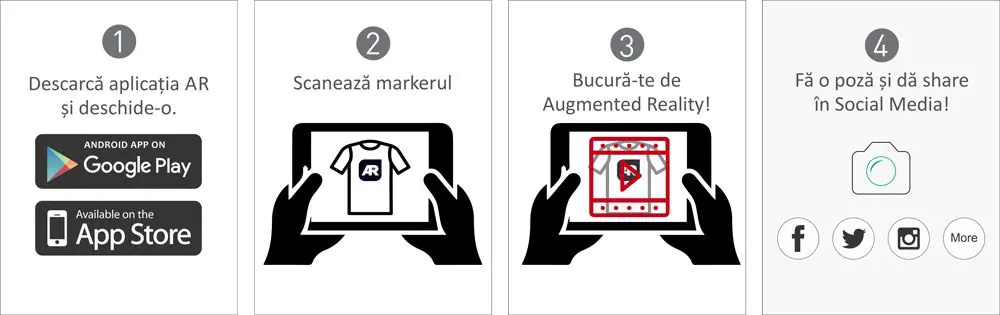 Tricouri conservate cu augmented reality