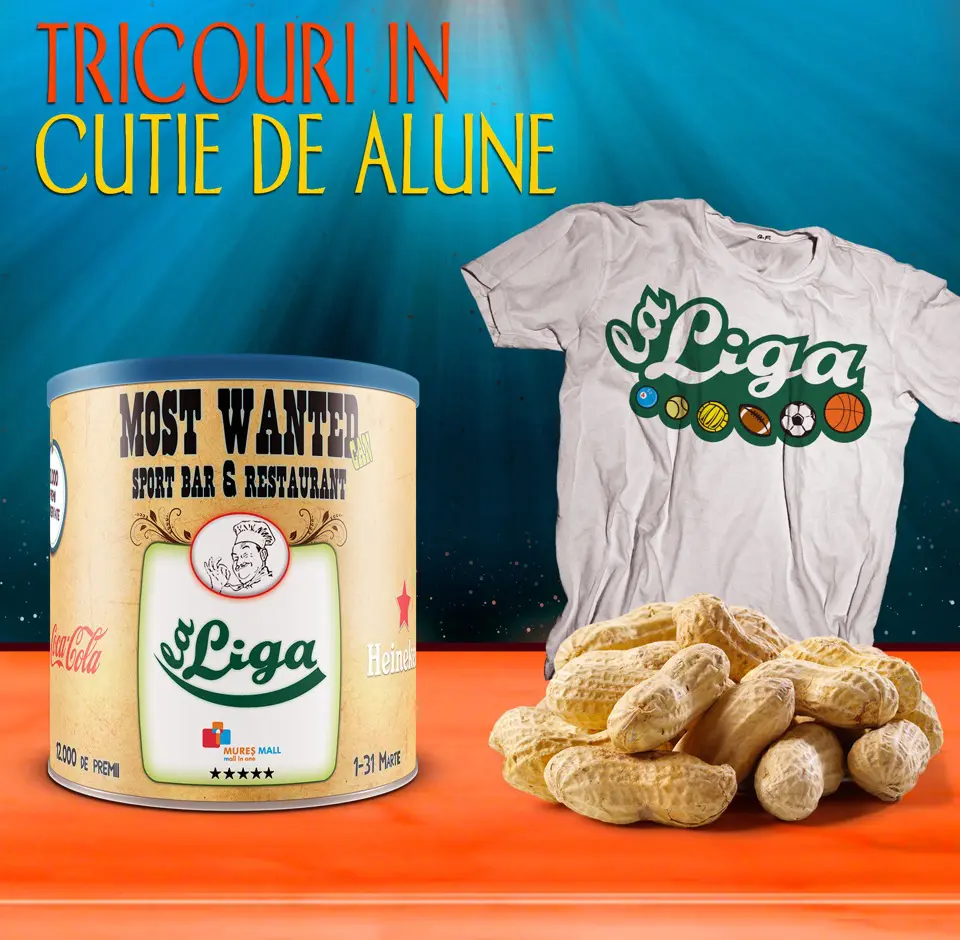 Tricouri conservate in cutie de alune