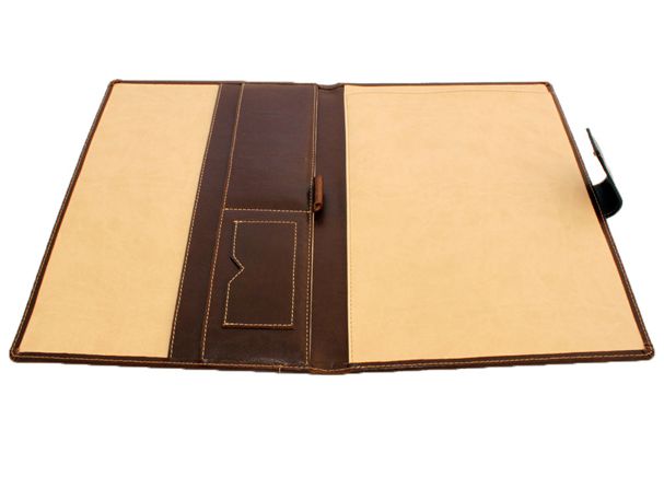 Mapa de piele naturala cu clapa