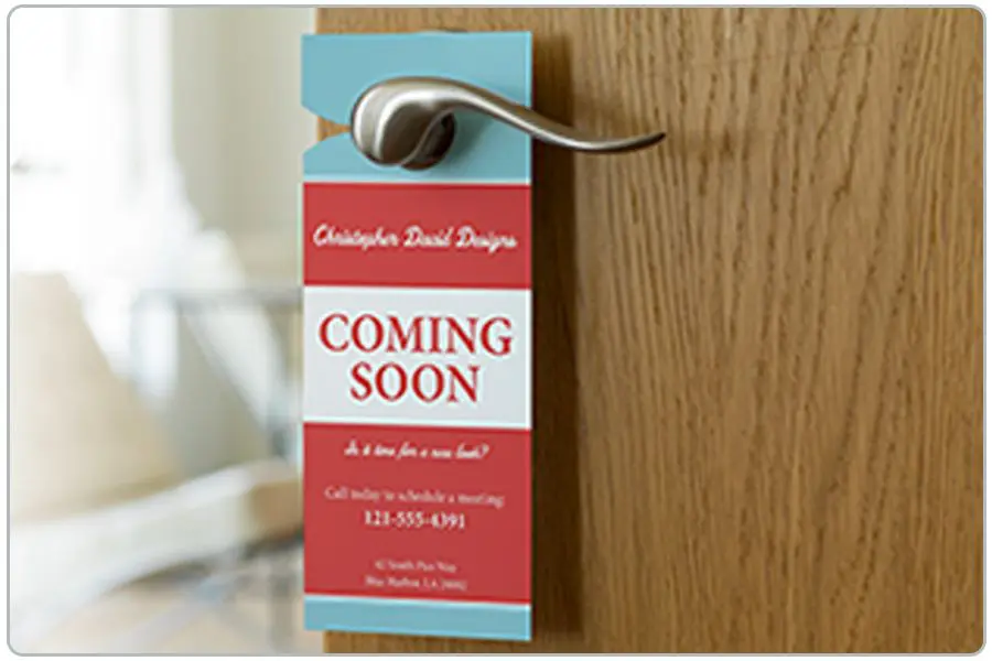 Distributie door hanger