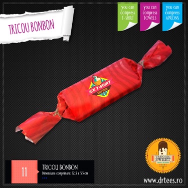 Tricouri personalizate in forma de bomboana